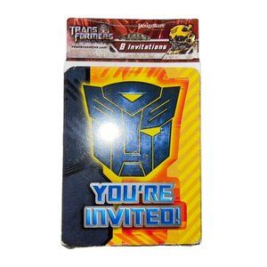 NIP American Greetings Transformers Birthday Party Invitations 8 Ct Designware